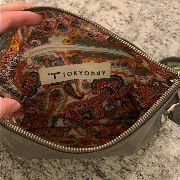 TOKYOBay Gray and Neon Purse - Picture 4 of 7